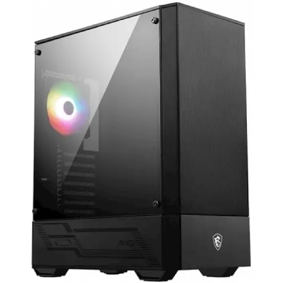 Case MSI 306-7G16R21-809 MAG FORGE 110R, Computer Case, MidT, MicroATX, Mini-ITX, 2xUSB 3.2, Black
