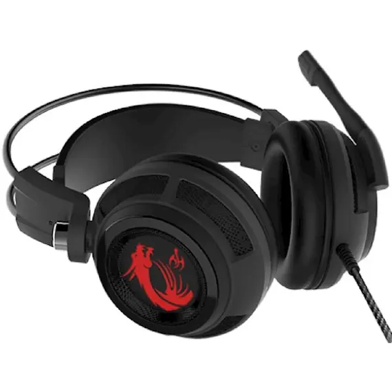 ყურსასმენი MSI S37-2100911-SV1 DS502, Gaming Headset, Wired, USB, Black , 2 image - Primestore.ge