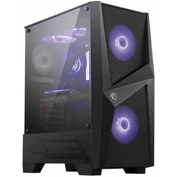 Case MSI 306-7G03M21-809 MAG FORGE 100M, Computer Case, MidT, MicroATX, Mini-ITX, 2xUSB 3.2, Black