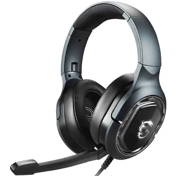 ყურსასმენი MSI S37-0400050-SV1 IMMERSE GH50, Gaming Headset, Wired, RGB, USB, Black , 2 image - Primestore.ge