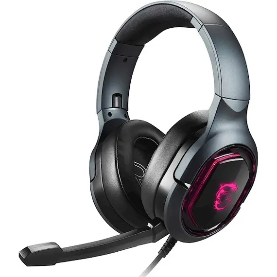 ყურსასმენი MSI S37-0400050-SV1 IMMERSE GH50, Gaming Headset, Wired, RGB, USB, Black  - Primestore.ge