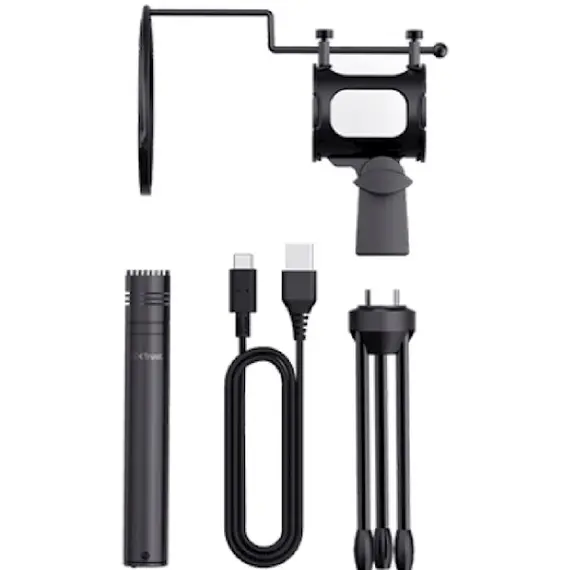 მიკროფონი Trust Gaming 24182 GXT 241 Velica Streaming Microphone, USB, Black , 4 image - Primestore.ge