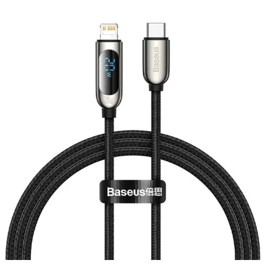 კაბელი Baseus Display Fast Charging Data Cable Type-C to Lightning 20W 1m CATLSK-01  - Primestore.ge