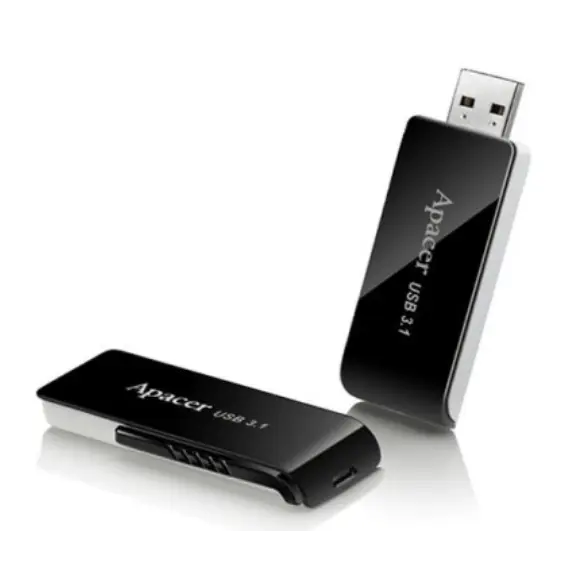 USB ფლეშ მეხსიერება Apacer 128GB USB 3.1 Type-A AH350 Black , 3 image - Primestore.ge