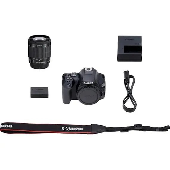 ციფრული ფოტოაპარატი Canon 3454C007AA EOS 250D BK 18-55 S CP, Camera Body, Black , 6 image - Primestore.ge