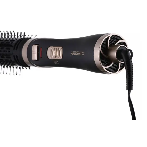 თმის სავარცხელი Ardesto Hair dryer brush , 2W, 2 modes, black , 4 image - Primestore.ge