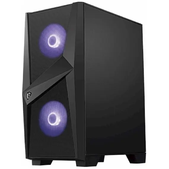 Case MSI 306-7G03M21-809 MAG FORGE 100M, Computer Case, MidT, MicroATX, Mini-ITX, 2xUSB 3.2, Black, 3 image