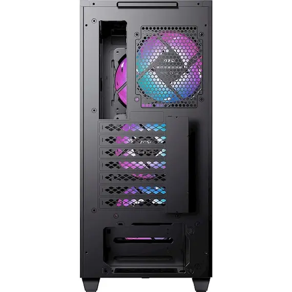 ქეისი MSI 306-7G06R21-W57 MPG SEKIRA 100R, Computer Case, MidT, MicroATX, Mini-ITX, 2xUSB 3.2, USB-C, Black , 3 image - Primestore.ge