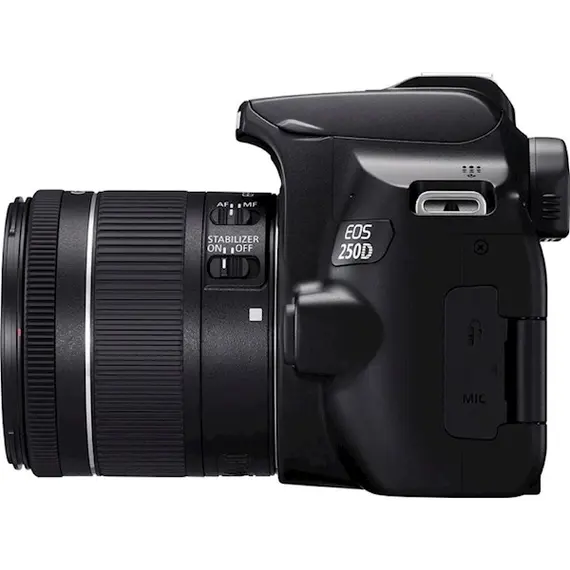 ციფრული ფოტოაპარატი Canon 3454C007AA EOS 250D BK 18-55 S CP, Camera Body, Black , 4 image - Primestore.ge