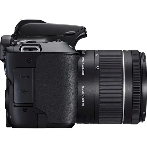 ციფრული ფოტოაპარატი Canon 3454C007AA EOS 250D BK 18-55 S CP, Camera Body, Black , 3 image - Primestore.ge