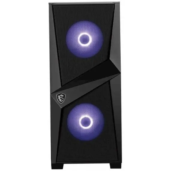 Case MSI 306-7G03M21-809 MAG FORGE 100M, Computer Case, MidT, MicroATX, Mini-ITX, 2xUSB 3.2, Black, 4 image