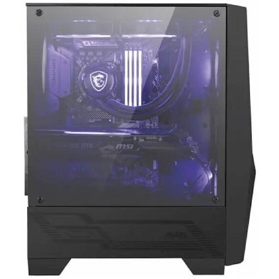 Case MSI 306-7G03M21-809 MAG FORGE 100M, Computer Case, MidT, MicroATX, Mini-ITX, 2xUSB 3.2, Black, 2 image