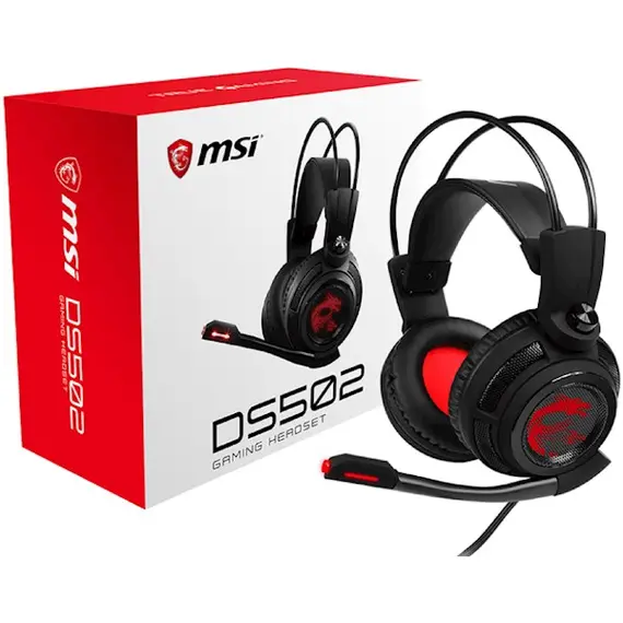 ყურსასმენი MSI S37-2100911-SV1 DS502, Gaming Headset, Wired, USB, Black , 4 image - Primestore.ge