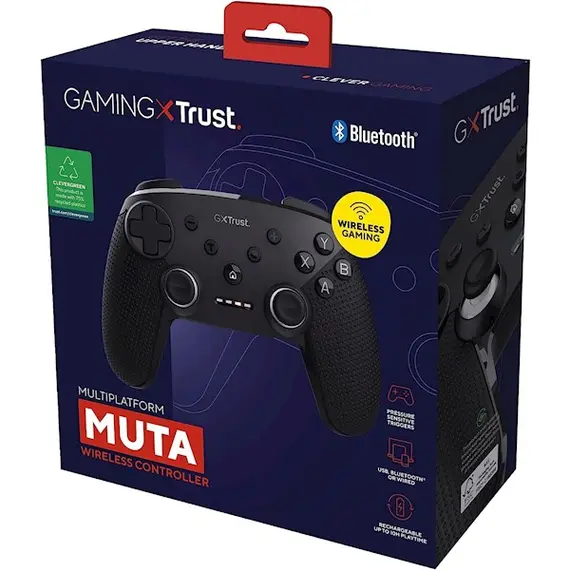 ჯოისტიკი Trust Gaming 24790 GXT542 Muta, Controller, Wireless, USB, BT, Black , 5 image - Primestore.ge