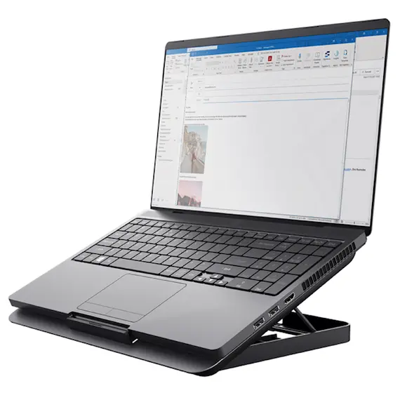 Notebook cooler Trust 24613 Exto, Laptop Cooling Stand, Silver, 3 image