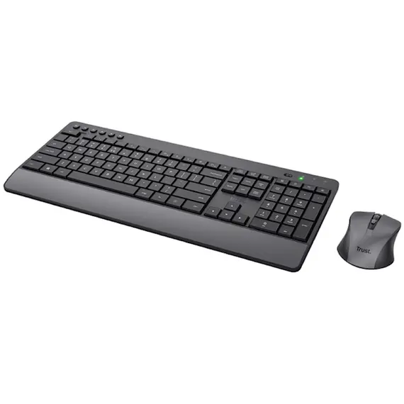 კლავიატურა + მაუსი Trust 24529 Trezo, Wireless, USB, Bluetooth, Keyboard And Mouse, Black , 4 image - Primestore.ge