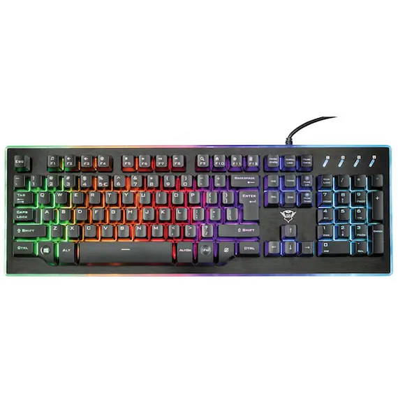 Keyboard Trust GXT 860 Thura, Wired, RGB, USB, Gaming Keyboard, Black