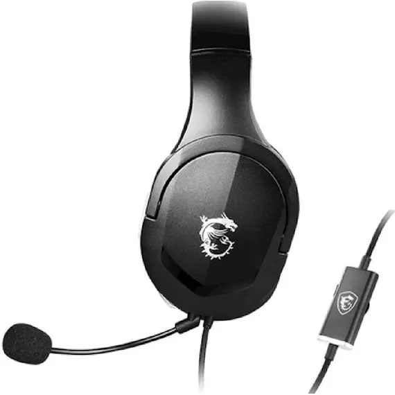 ყურსასმენი MSI S37-2101030-SV1 IMMERSE GH20, Gaming Headset, Wired, USB, Black , 2 image - Primestore.ge