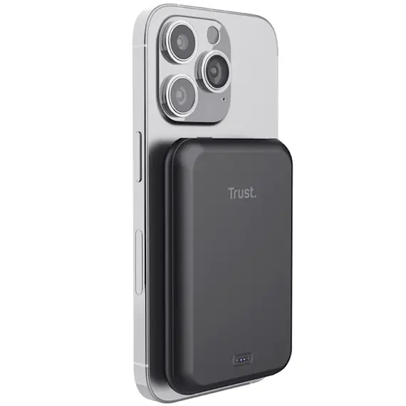პორტატული დამტენი Trust 24877 Magno, 5000mAh, USB Type-C, Power Bank, Black , 5 image - Primestore.ge