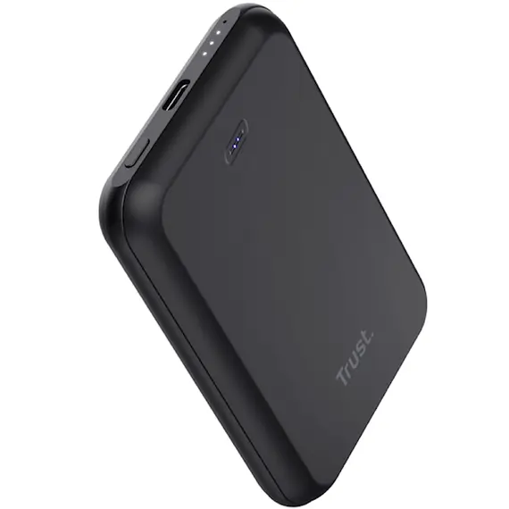 პორტატული დამტენი Trust 24877 Magno, 5000mAh, USB Type-C, Power Bank, Black , 2 image - Primestore.ge