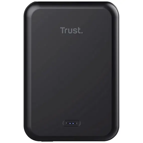 პორტატული დამტენი Trust 24877 Magno, 5000mAh, USB Type-C, Power Bank, Black  - Primestore.ge
