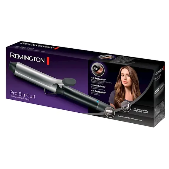 თმის სახვევი Remington Ci5538 Curler Black/Silver , 2 image - Primestore.ge