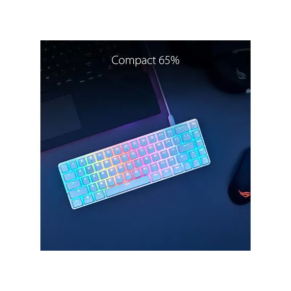 Keyboard Asus ROG Falchion Ace M602 - White (90MP0346-BKUA11), 3 image