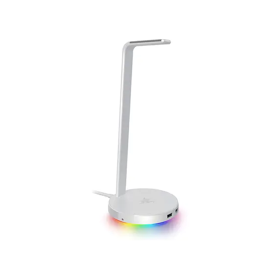 Razer Base Station V2 Chroma - Chroma Enabled Headset Stand with USB 3.1 Hub and 7.1 Surround Sound - Mercury - FRML Packaging, 2 image