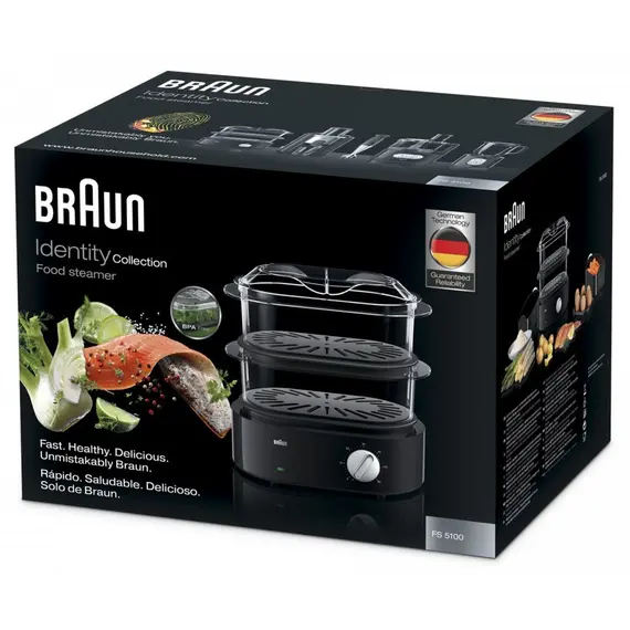ორთქლსახარში ქვაბი BRAUN - FS5100BK , 4 image - Primestore.ge