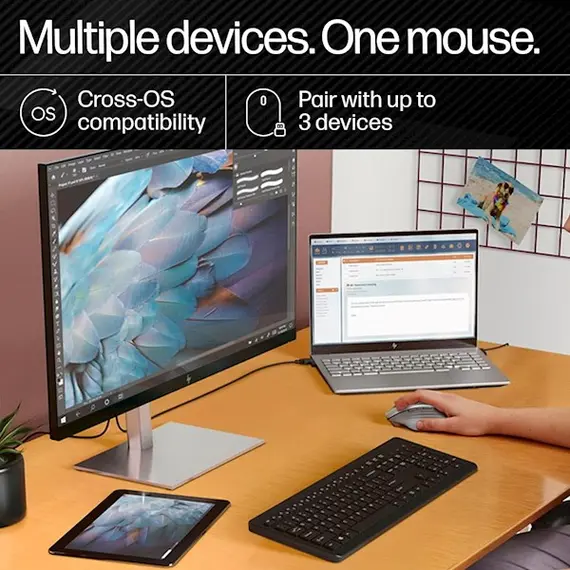 Mouse HP Creator 930 SLV WRLS Mouse (1D0K9AA), 3 image