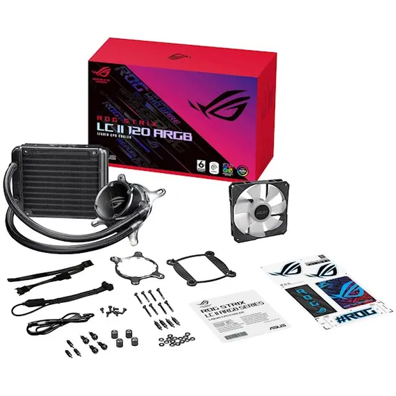 ქულერი Asus ROG STRIX LC II 120 ARGB//AIO COOLER,SIGRID,ARGB FAN,AURA - Primestore.ge