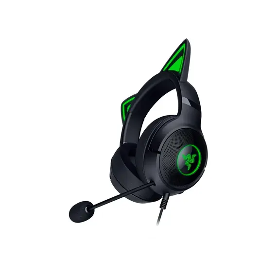 Headset Razer Kraken Kitty V2 - USB Headset with RGB Kitty Ears - Black - FRML Packaging, 4 image