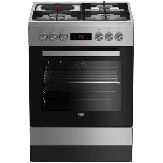 გაზქურა  Beko FSE 63330 DX Superia  - Primestore.ge