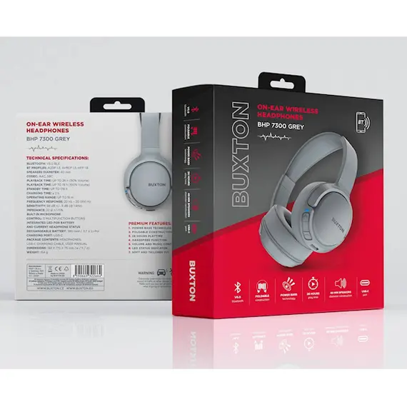 Headphone Buxton BHP 7300 GRAY, 5 image
