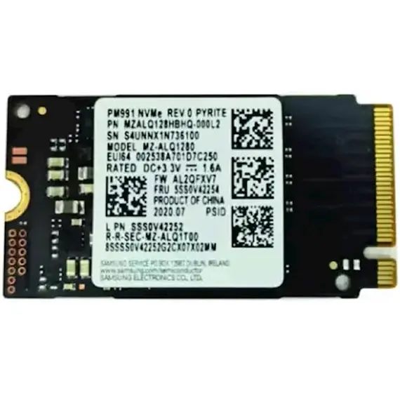Hard disk Samsung PM991 M.2 NVMe 128GB SSD MZ-ALQ1280 (2242 Form Factor !!!) From V50s, 2 image