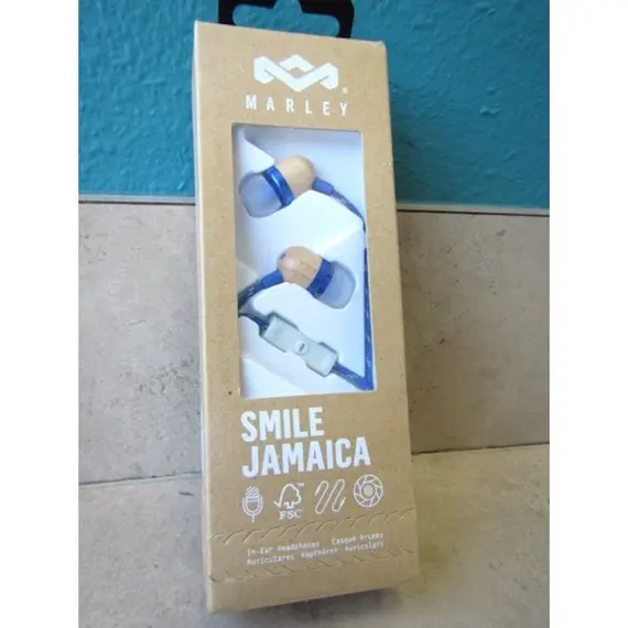 ყურსასმენი House of Marley EM-JE041-DNB Smile Jamaica In-Ear Headphones With Remote And Microphone DENIM - Primestore.ge