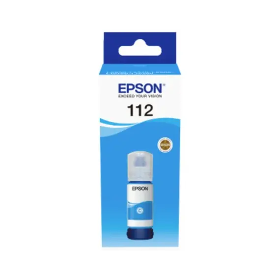 კარტრიჯის მელანი Epson EcoTank 112 I/C (C) L65**/L15*** Cyan Bottle  - Primestore.ge