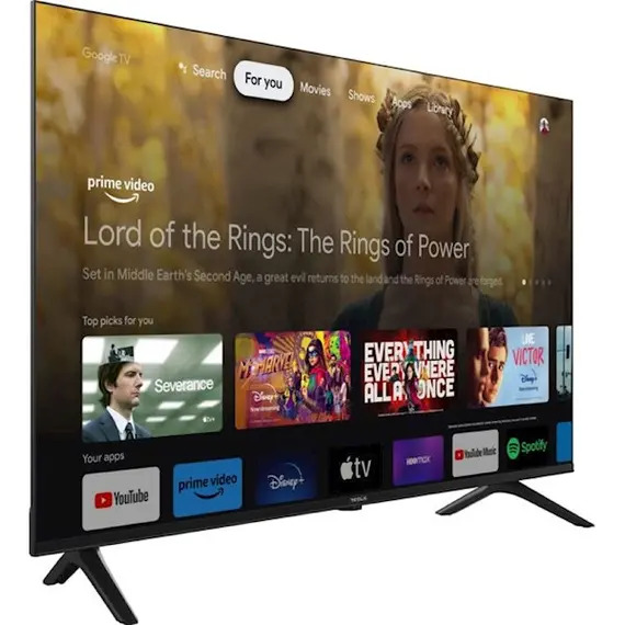 ტელევიზორი Tesla 43E635SUS, 43", 4K UHD, Smart TV, Android TV, USB, HDMI, LAN, BT, WIFI, Black/Silver , 2 image - Primestore.ge