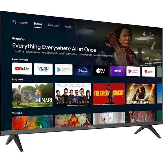 ტელევიზორი Tesla 32E635BHS 32” (81cm), Black/ frameless, 1366x768 (HD), DVB-T/T2/C/S/S2, Android 11 , 3 image - Primestore.ge