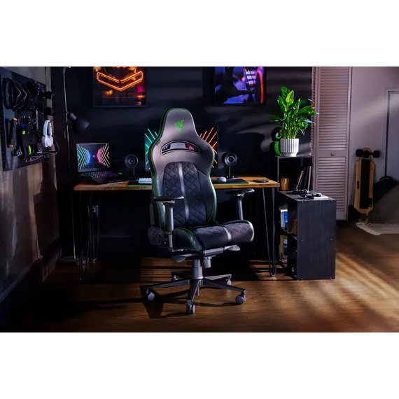 სათამაშო სავარძელი RAZER Gaming chair Enki Black/Green , 5 image - Primestore.ge