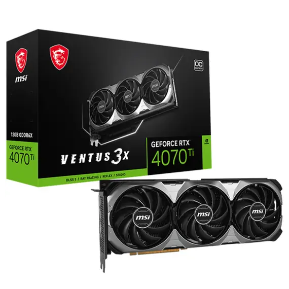 Video board MSI GeForce RTX 4070 Ti VENTUS 3X E1 12G OC