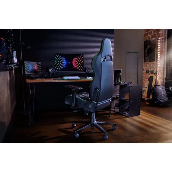 სათამაშო სავარძელი RAZER Gaming chair Enki Black/Green , 6 image - Primestore.ge