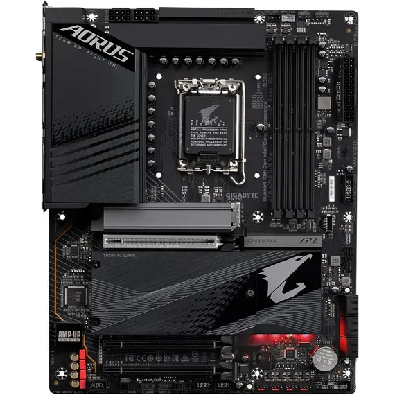 დედა დაფა Motherboard GIGABYTE Z790 AORUS ELITE AX s1700 Z790 4xDDR5 M.2 HDMI DP ATX , 2 image - Primestore.ge