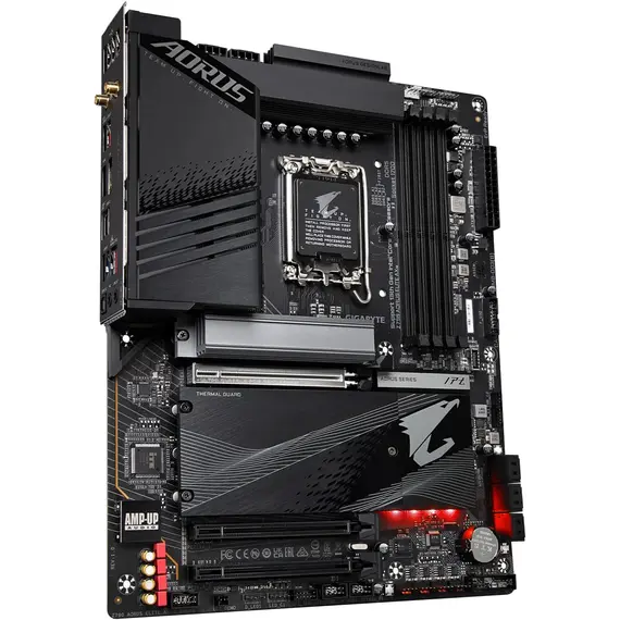დედა დაფა Motherboard GIGABYTE Z790 AORUS ELITE AX s1700 Z790 4xDDR5 M.2 HDMI DP ATX , 3 image - Primestore.ge