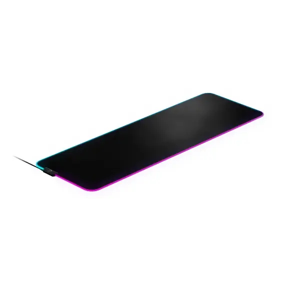 მაუსპადი SteelSeries Mouse Pad QcK Prism Cloth RGB M (900x300x4mm), black  - Primestore.ge