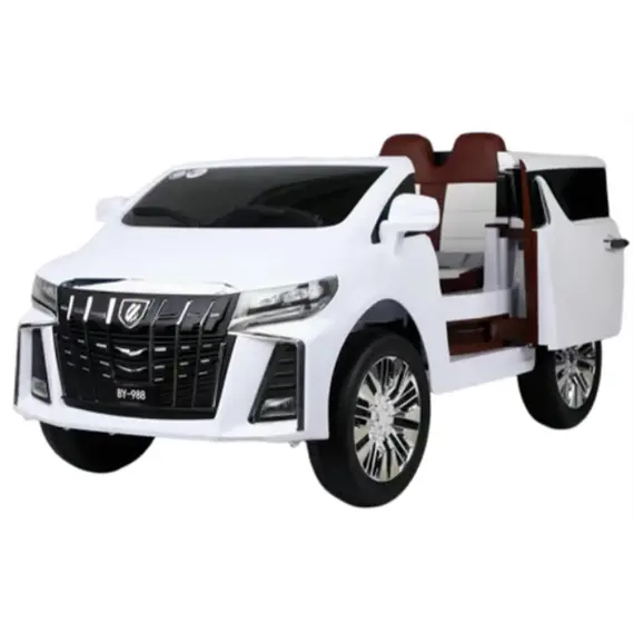 ბავშვის ელექტრო მანქანა TOYOTA ALPHARD LANGTON 601-W ტყავის სავარძლით  - Primestore.ge