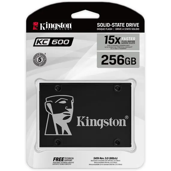 მყარი დისკი Kingston SSD 2.5" 256GB SATA KC600 , 4 image - Primestore.ge