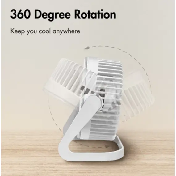 Fan Logilink UA0403 USB desk Fan 15.24cm 40dB White, 5 image