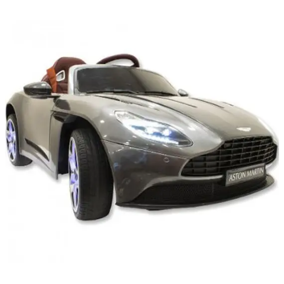 ბავშვის ელექტრო მანქანა ASTON MARTIN DB11 კაუჩუკის საბურავებით და ტყავის სკამით  - Primestore.ge