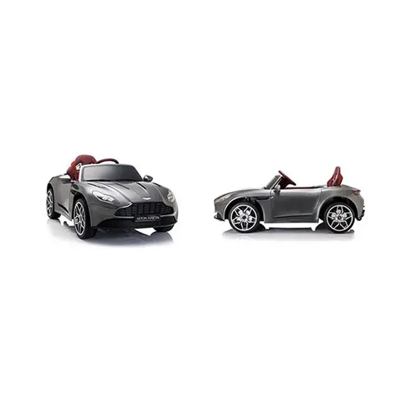ბავშვის ელექტრო მანქანა ASTON MARTIN DB11 კაუჩუკის საბურავებით და ტყავის სკამით , 5 image - Primestore.ge